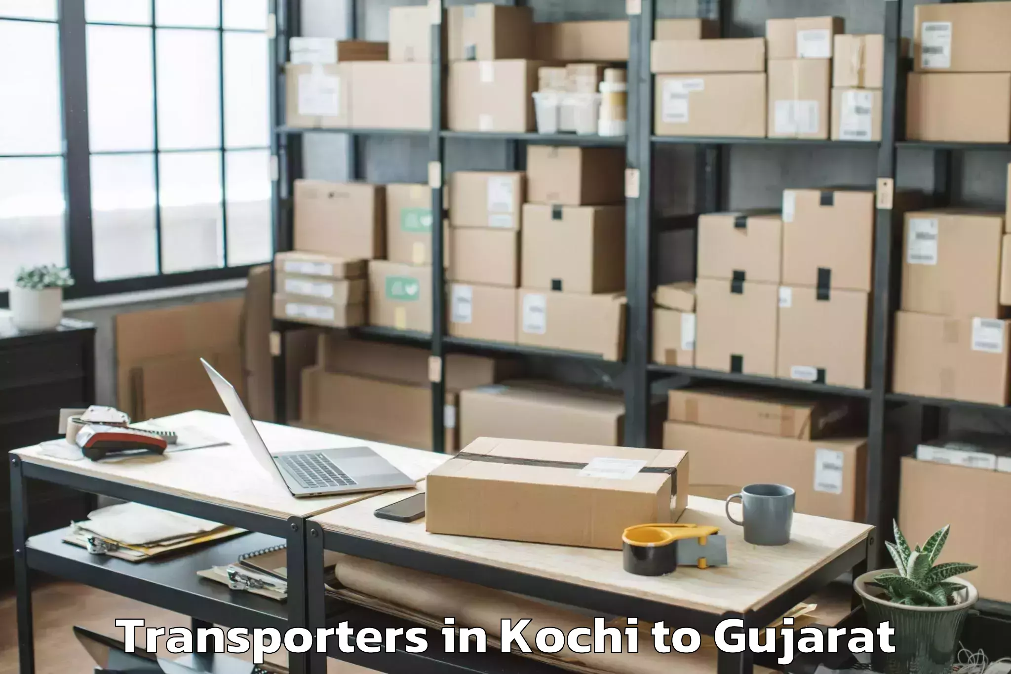 Get Kochi to Sardarkrushinagar Dantiwada Ag Transporters